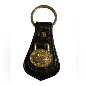 Dooney & Bourke Black leather key fob